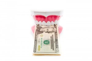 tooth model dollar bills