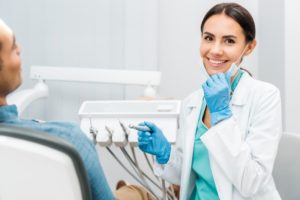 happy, stress-free dentist working with DSS