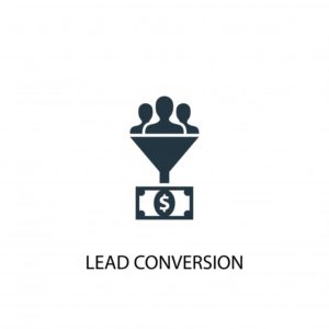 graphic showing lead conversion