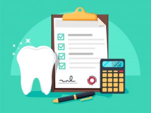 illustration showing calculating dental insurance billing